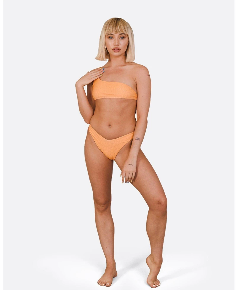 Oosc Women's Tangerine Squeeze V-Cut Bikini Bottoms
