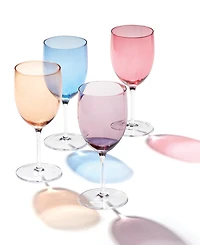Oneida True Colors Wine Glasses, Set of 4