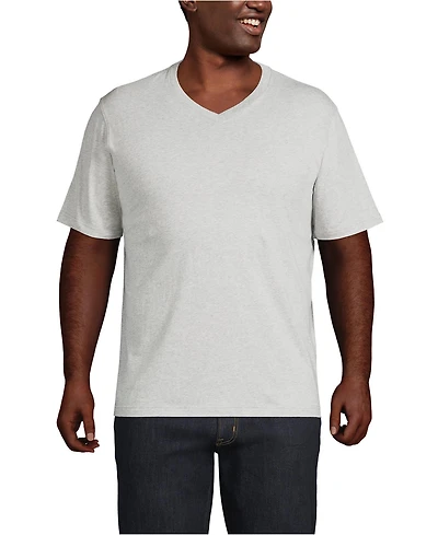 Lands' End Big & Tall Super-t Short Sleeve V-Neck T-Shirt