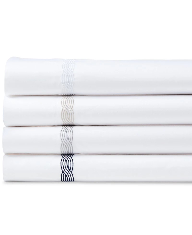 Lauren Ralph Spencer Cable Embroidery 4-Pc. Sheet Set