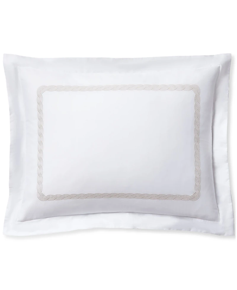 Lauren Ralph Lauren Spencer Cable Embroidery Sham, King