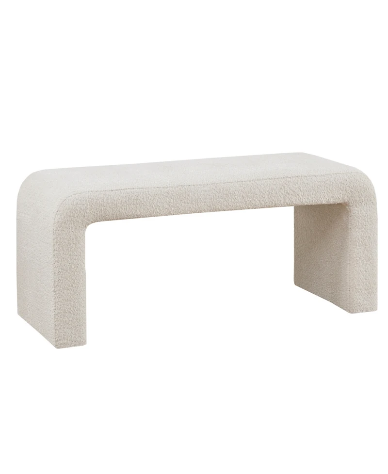 Ink+Ivy Steve 42"W Boucle Waterfall Bench