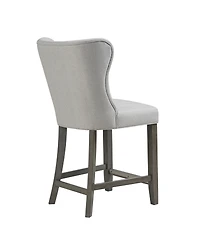 Madison Park Signature Helena 25.5" Fabric Upholstered Counter Stool
