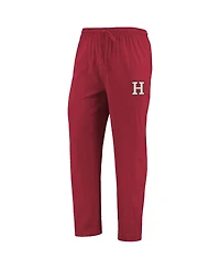 Men's Concepts Sport Crimson, Heathered Charcoal Harvard Crimson Meter Long Sleeve T-shirt and Pants Sleep Set