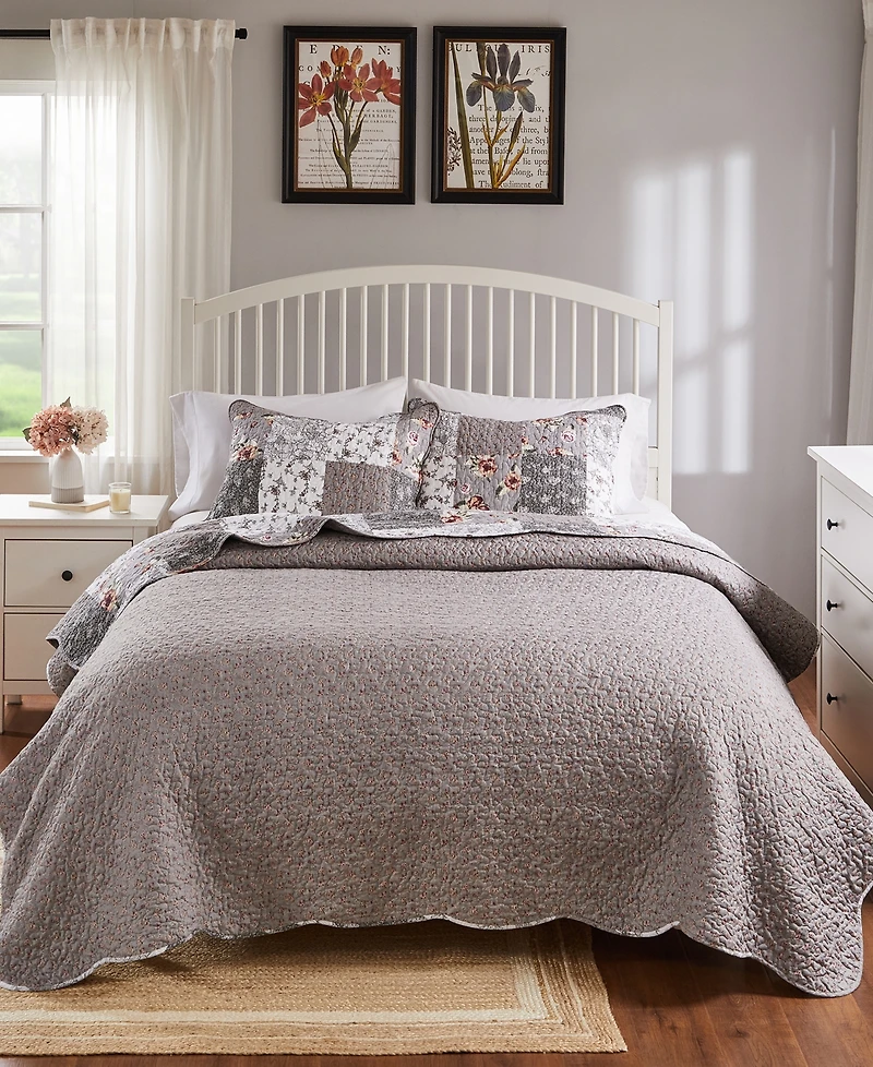 Greenland Home Fashions Giulia 3-Pc. Quilt Set, Full/Queen