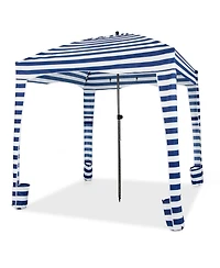 6 x 6FT Foldable Beach Cabana Tent with Carrying Bag Detachable Sidewall