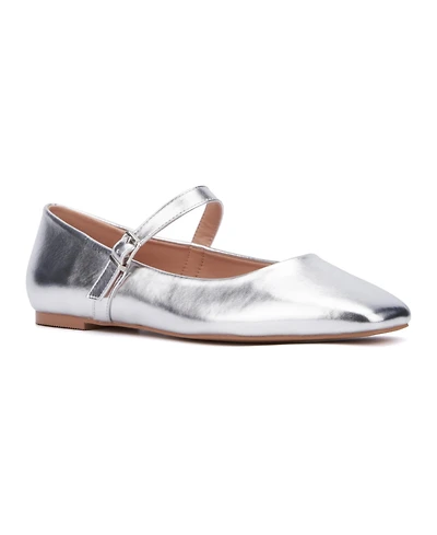 New York & Company Women's Page- Buckle Ballet Flats