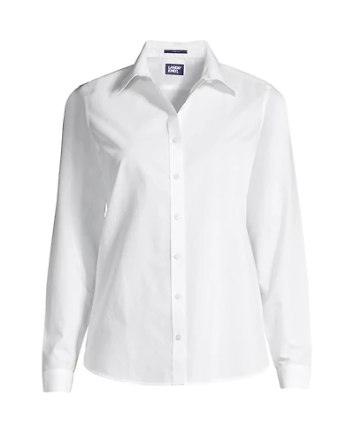 Lands' End Women's Plus No Iron Button Front Shirt