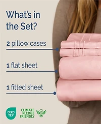 Piece Deep Pocket Microfiber (Muted, Vibrant, Heathered) Sheet Set