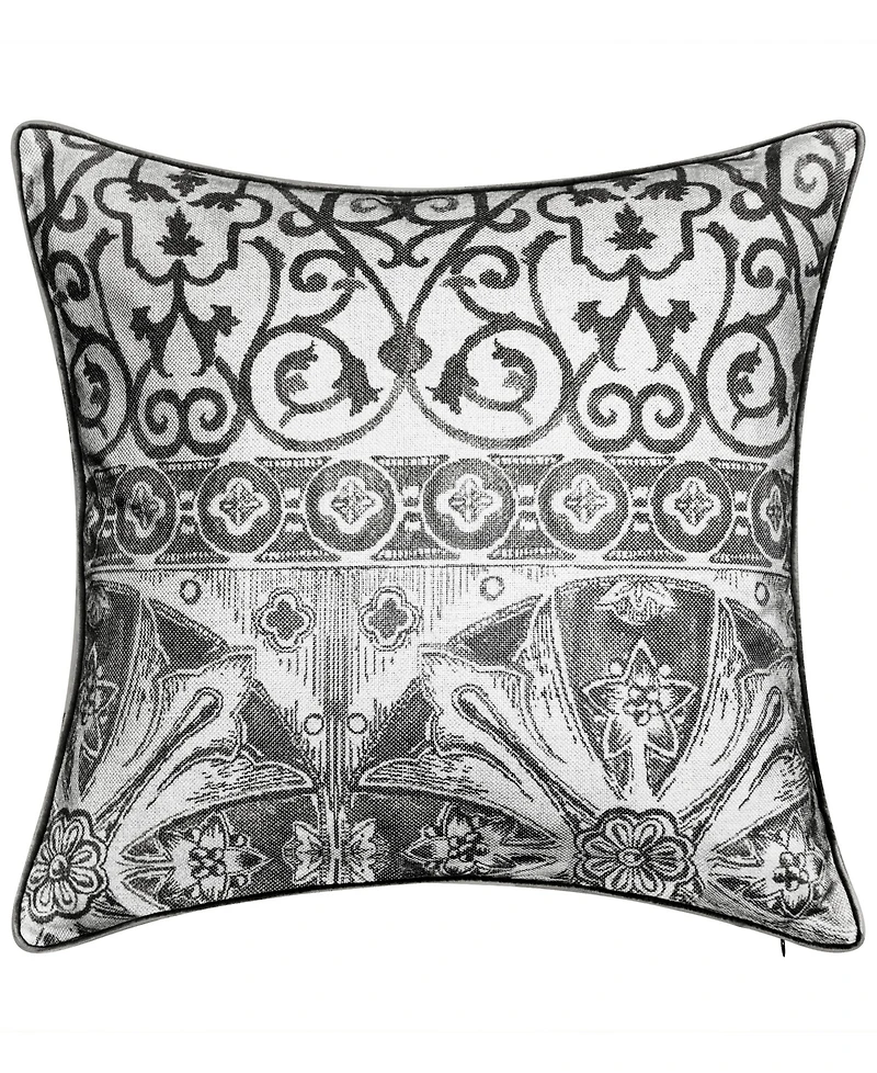Nybg Menorca Border Print Decorative Pillow, 20" x