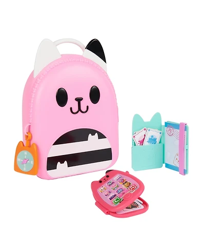 Gabby's Dollhouse, Gabby Girl On-The-Go Travel Set, Pretend Play Travel Toys, Toy Passport, Toy Phone and Compass Charm