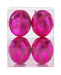 National Tree Company First Traditions 4 Piece Shatterproof Swirling Ornaments
