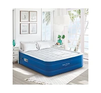 Nautica Home Support Aire 18" Inflatable Air Mattress with Built-In Pump, Queen