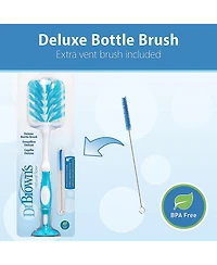 Dr. Browns Baby Dr. Brown's Deluxe Baby Bottle Brush with Vent Cleaning Brush, Blue