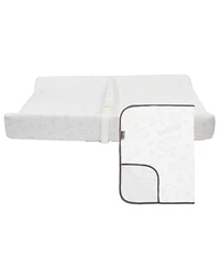 Kushies Baby Boys or Baby Girls Contour Changing Pad with Portable Changing Mat, 2 Piece Set