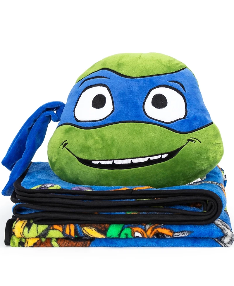 Teenage Mutant Ninja Turtle Movie Mayhem Nogginz Pillow & Travel Throw Set