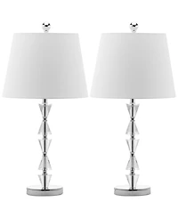 Safavieh Set of 2 Deco Prisms Crystal Lamps