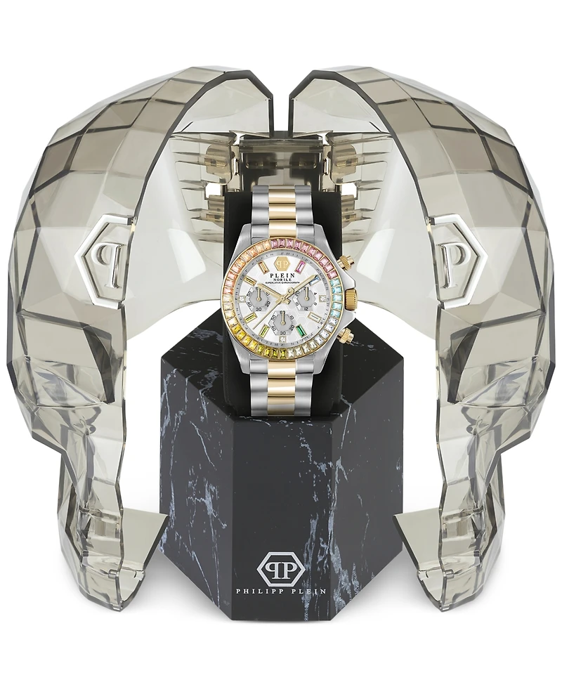 Philipp Plein Women's Chronograph Nobile Two-Tone Stainless Steel Bracelet Watch 38mm