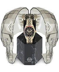 Philipp Plein Women's Date Superlative Gold-Tone Stainless Steel Bracelet Watch 38mm