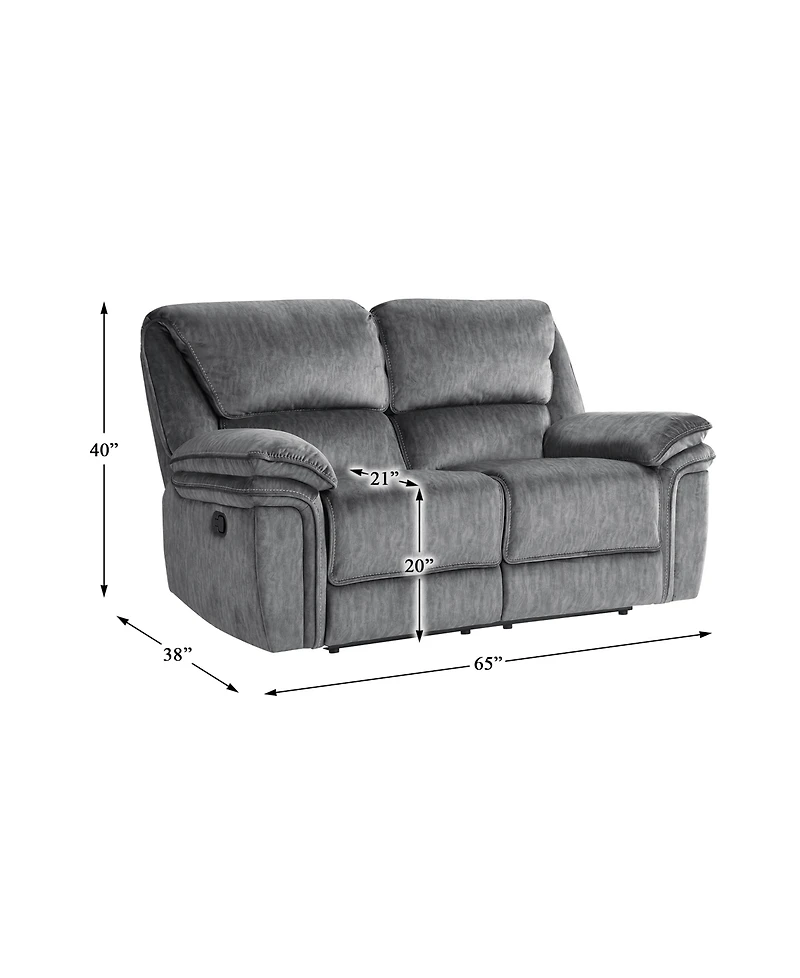 White Label Andes 65" Double Reclining Loveseat