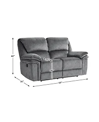 White Label Andes 65" Double Reclining Loveseat