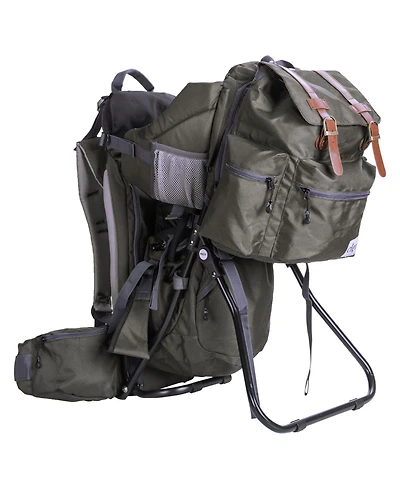ClevrPlus Baby Hiking Child Carrier Backpack Camping with Detachable Bag, Olive