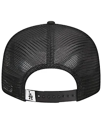 Men's New Era Black Los Angeles Dodgers Trucker 9FIFTY Snapback Hat