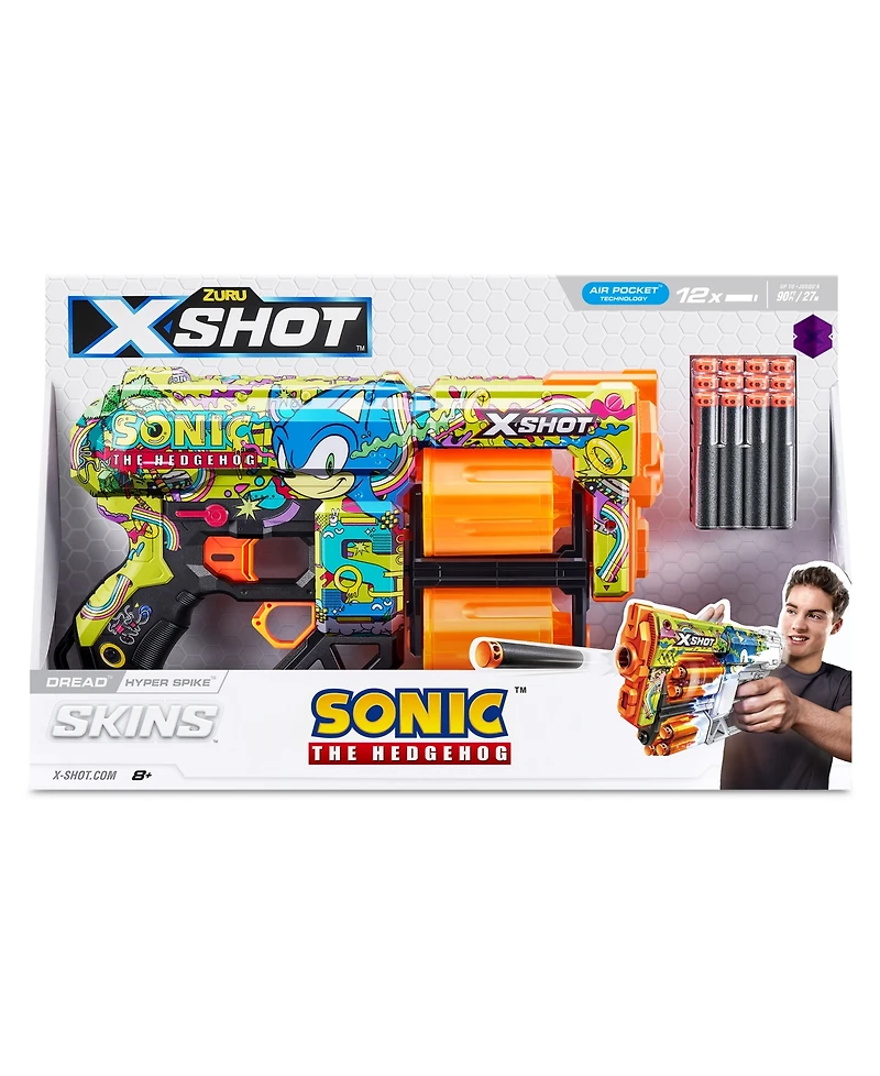 X-Shot Zuru Sonic Skins, 12 Darts