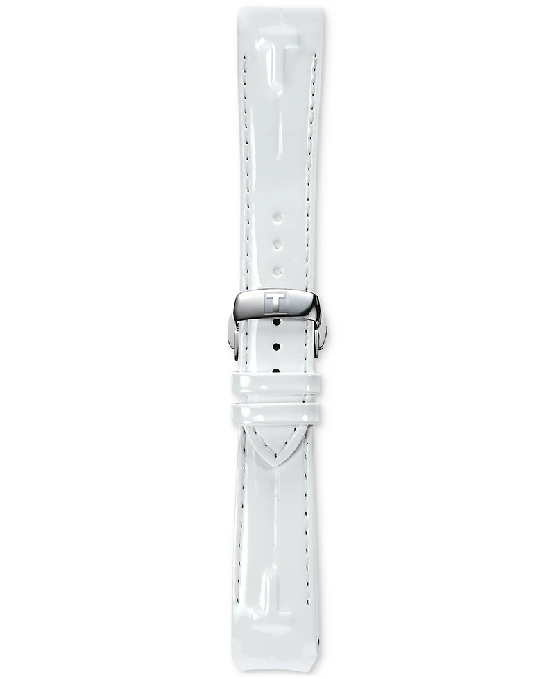 Tissot Women's Digital T-Touch Ii Titanium Lady Diamond (1/2 ct. t.w.) White Leather Strap Watch 43mm