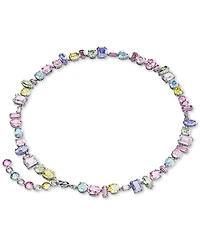 Swarovski Silver-Tone Crystal Mixed Cut Collar Necklace, 14" + 1-3/4" extender