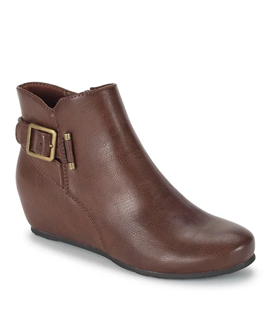 Baretraps Women's Serena Zipper Wedge Booties