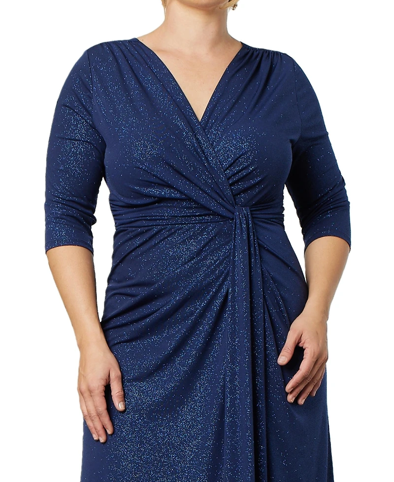 Kiyonna Women's Plus Romanced by Moonlight Long Gown