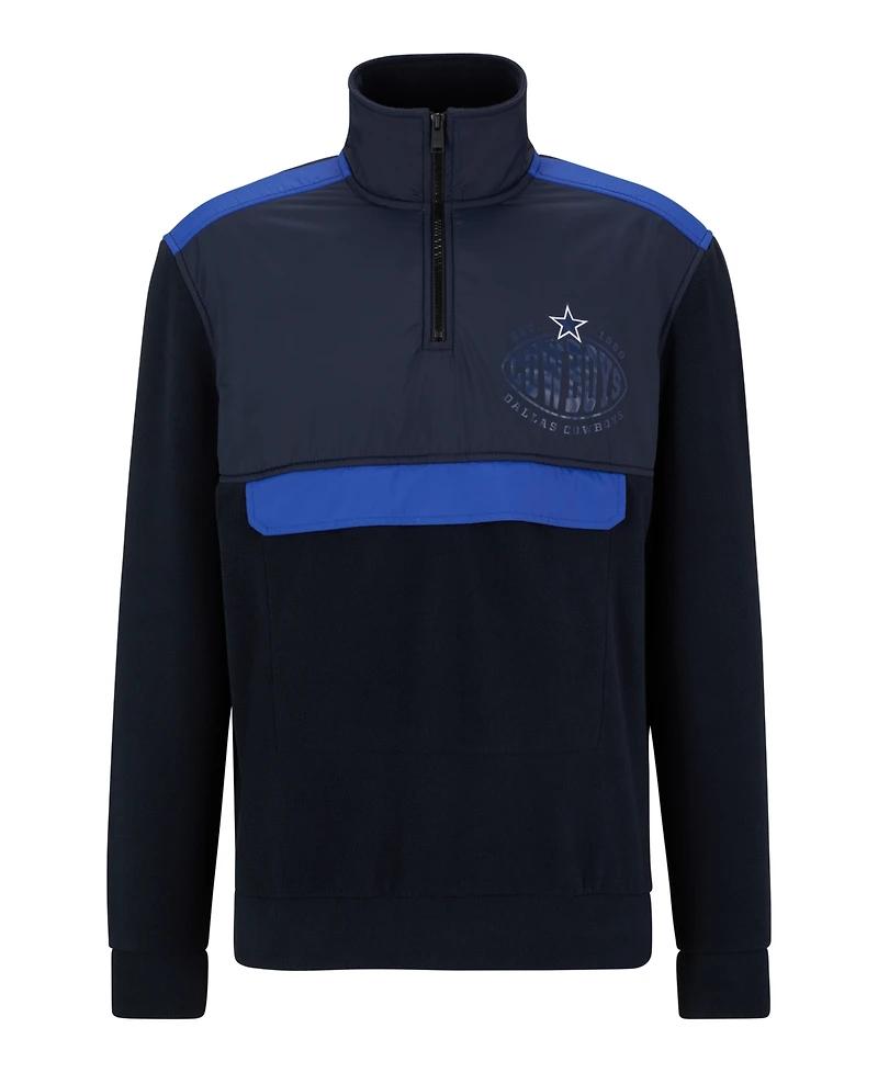 Boss by Hugo Men's x Nfl Zip-Neck Sweatshirt