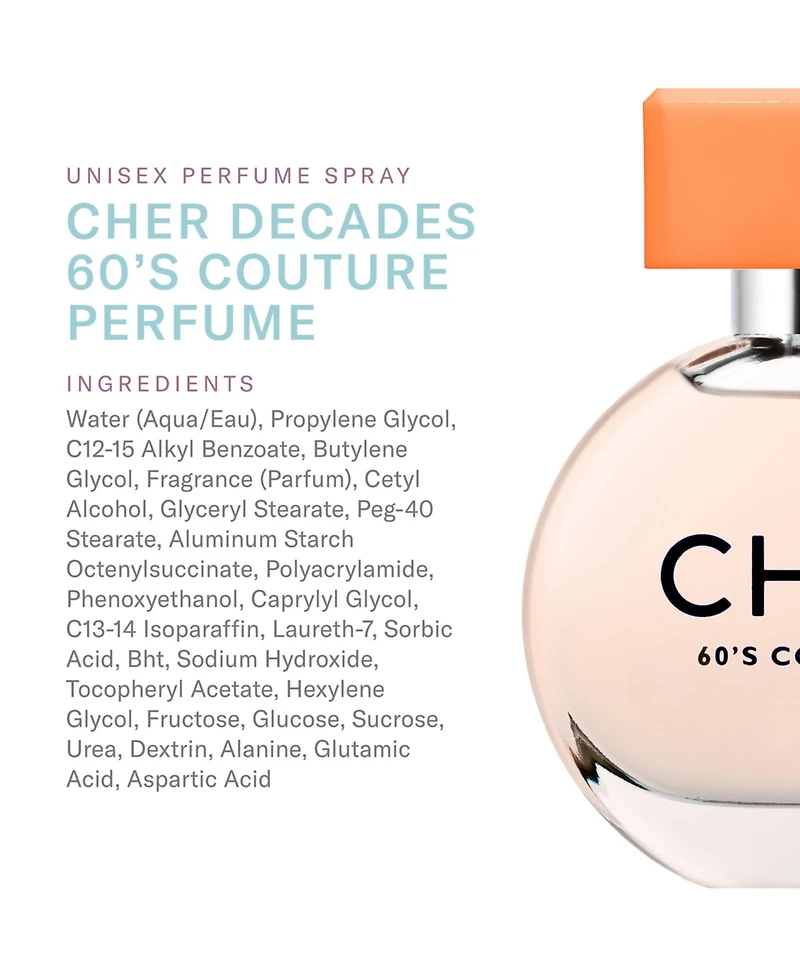 Scent Beauty Cher Decades Couture - Unisex Perfume Spray - Cher Decades 60's