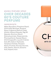 Scent Beauty Cher Decades Couture - Unisex Perfume Spray - Cher Decades 60's