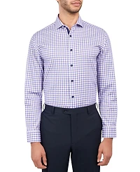 Michelsons of London Men's Regular-Fit Windowpane Check Dress Shirt