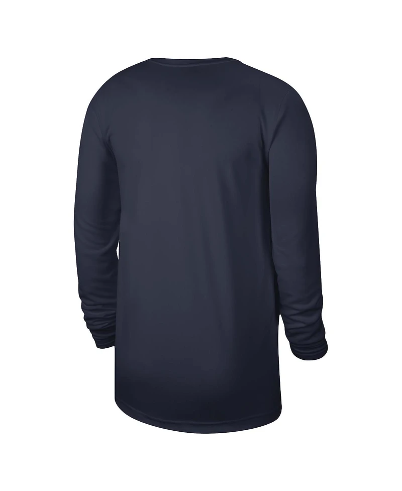 Men's and Women's Nike Navy New Orleans Pelicans 2023/24 Legend On-Court Practice Long Sleeve T-shirt