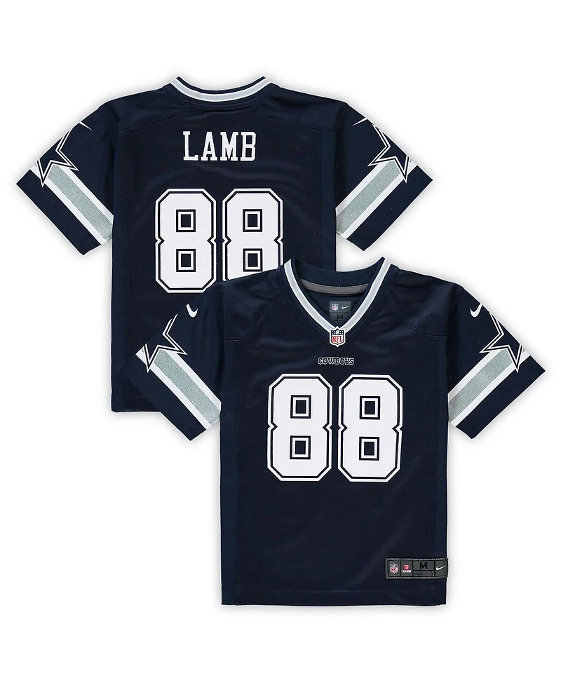 Preschool Boys and Girls Nike CeeDee Lamb Navy Dallas Cowboys Game Jersey