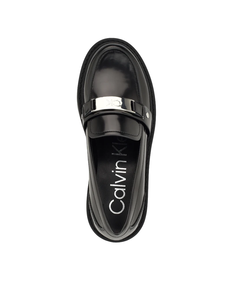 Calvin Klein Women's Suzette Slip-On Lug Sole Casual Loafers