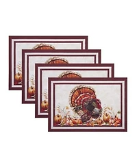 Elrene Autumn Heritage Turkey Table Linens Collection