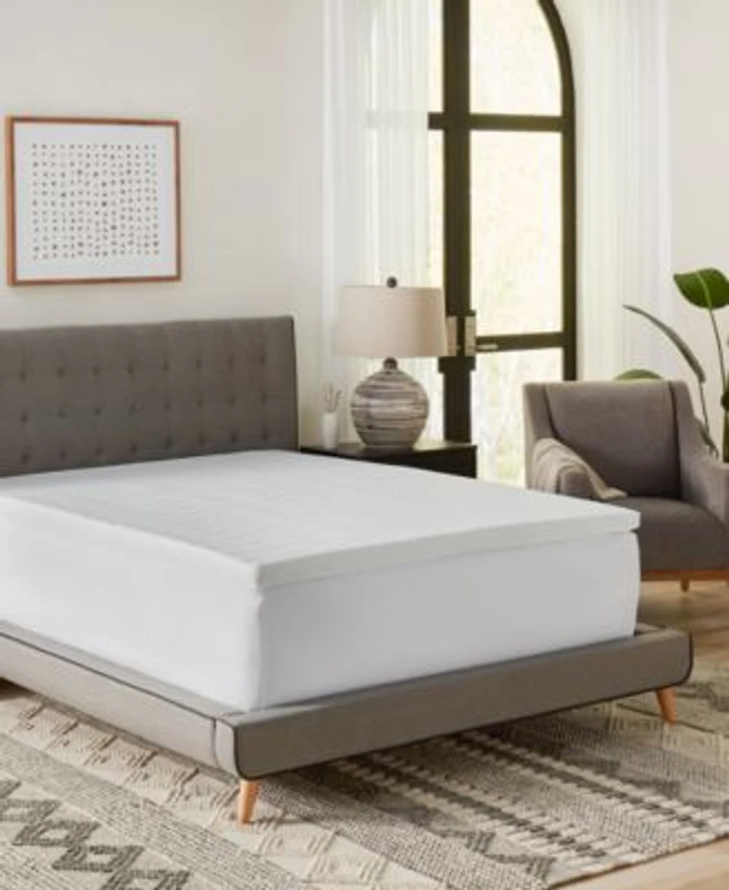 Prosleep 2 Gel Infused Memory Foam Mattress Topper With Circular Knit Covers