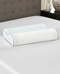 ProSleep Cooling Gel Overlay Memory Foam Pillow, Contour