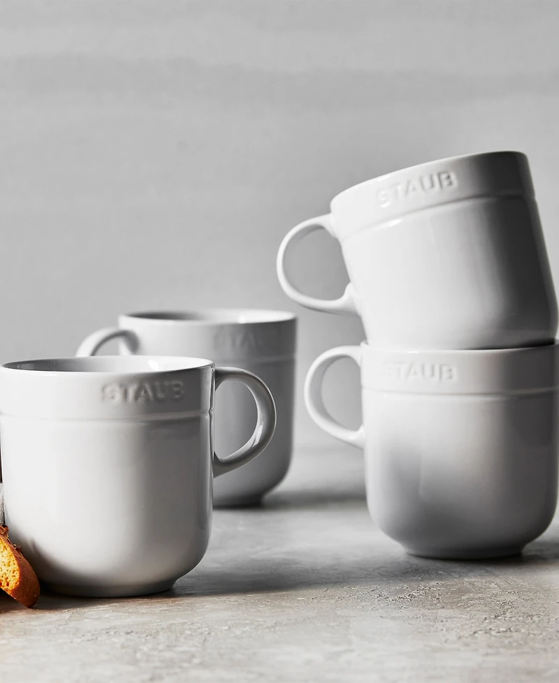 Staub 4 Piece 16 oz Mug Set, Service for