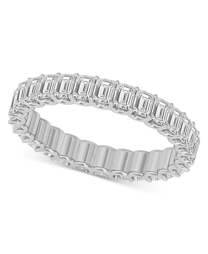 Diamond Emerald-Cut Eternity Band (2 ct. t.w.) Platinum or 14k Gold