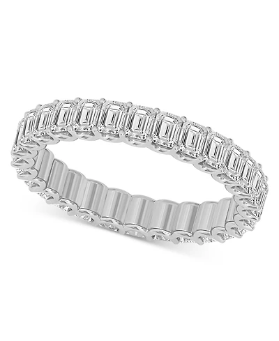 Diamond Emerald-Cut Eternity Band (2 ct. t.w.) Platinum or 14k Gold