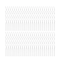 vidaXL 50 pcs Spiral Plant Supports 43.3" Galvanized Steel