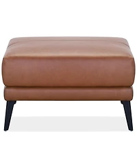 Keery 32" Leather Ottoman, Created for Macy's