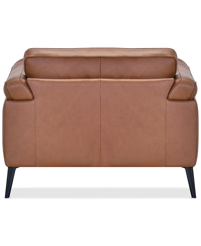 Keery 49" Leather Chair, Created for Macy's