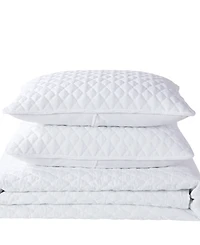 Closeout! Videri Home Diamond Stitched 3 Piece Quilt Set, King
