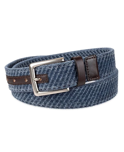 Tommy Bahama Men's Casual Textured Canvas Web Belt
